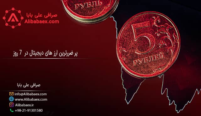 پرضررترین ارزهای دیجیتال در هفته