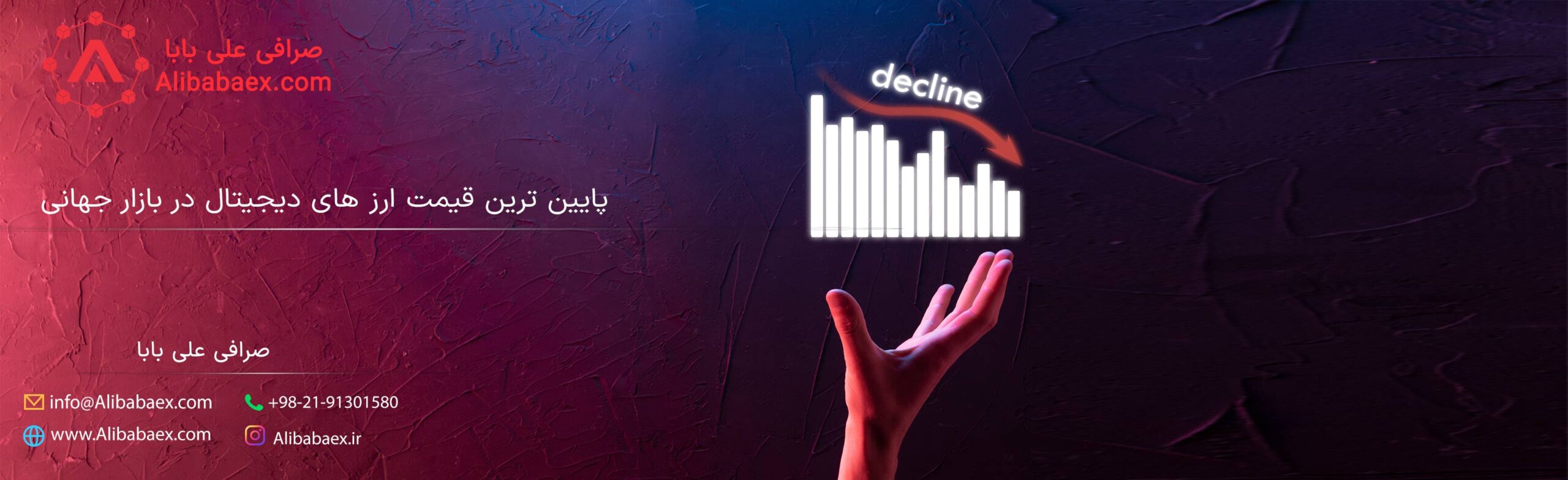 پایین ترین قیمت ارز دیجیتال