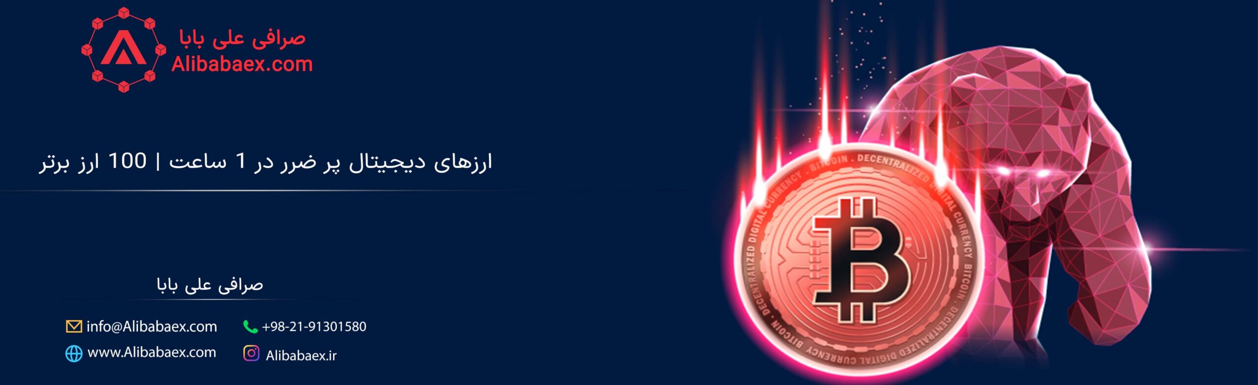 ارزهای دیجیتال پر ضرر در ۱ ساعت