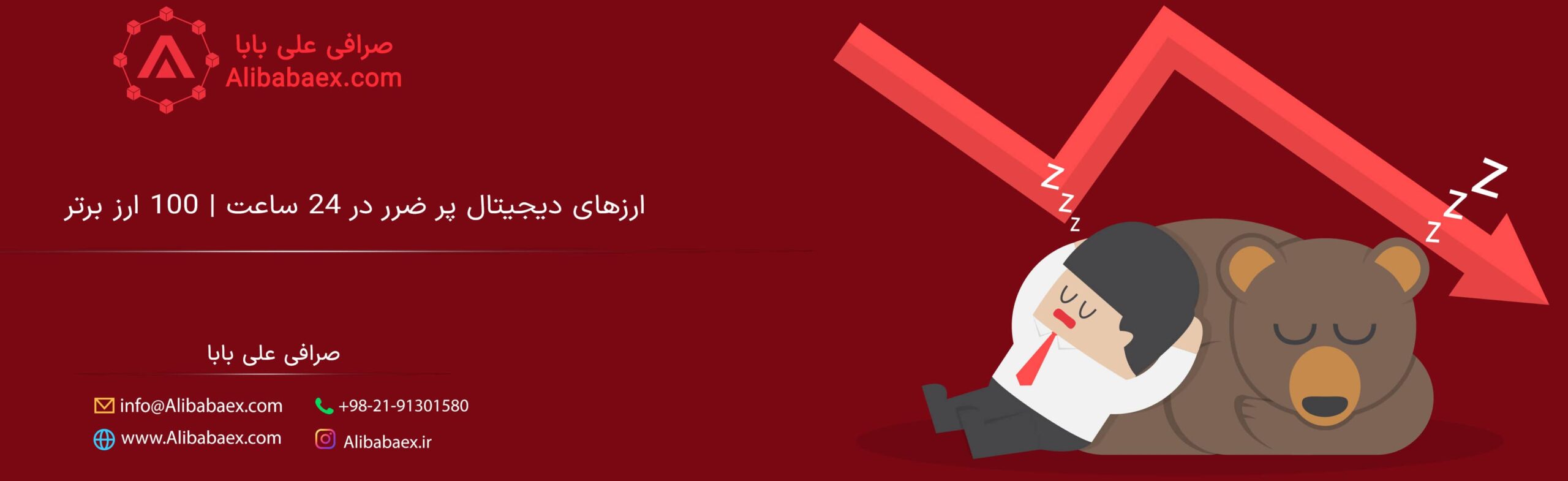 ارزهای دیجیتال پر ضرر در ۲۴ ساعت